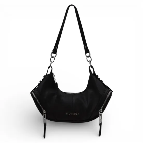 Cartera Mujer Crudo Estilo Riñonera Cierres Laterales Ellus