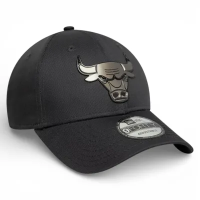 Jockey Chicago Bulls 9FORTY Metallic Carbón New Era