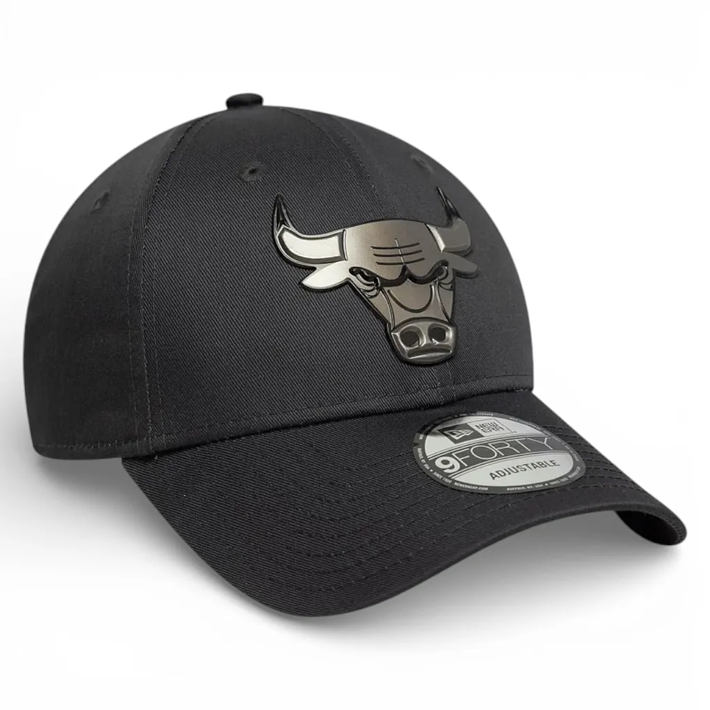 Jockey Chicago Bulls 9FORTY Metallic Carbón New Era
