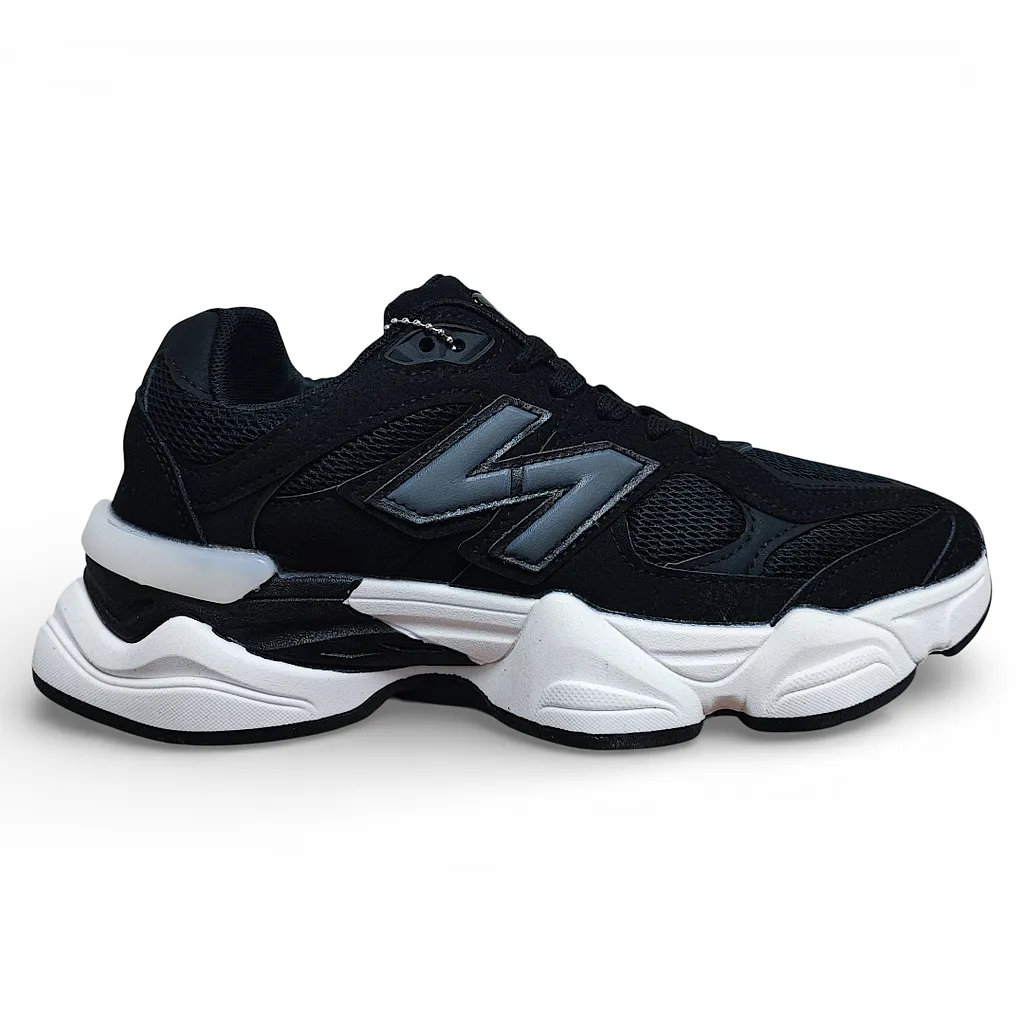 Zapatilla Hombre Black Motion Chunky New Walk