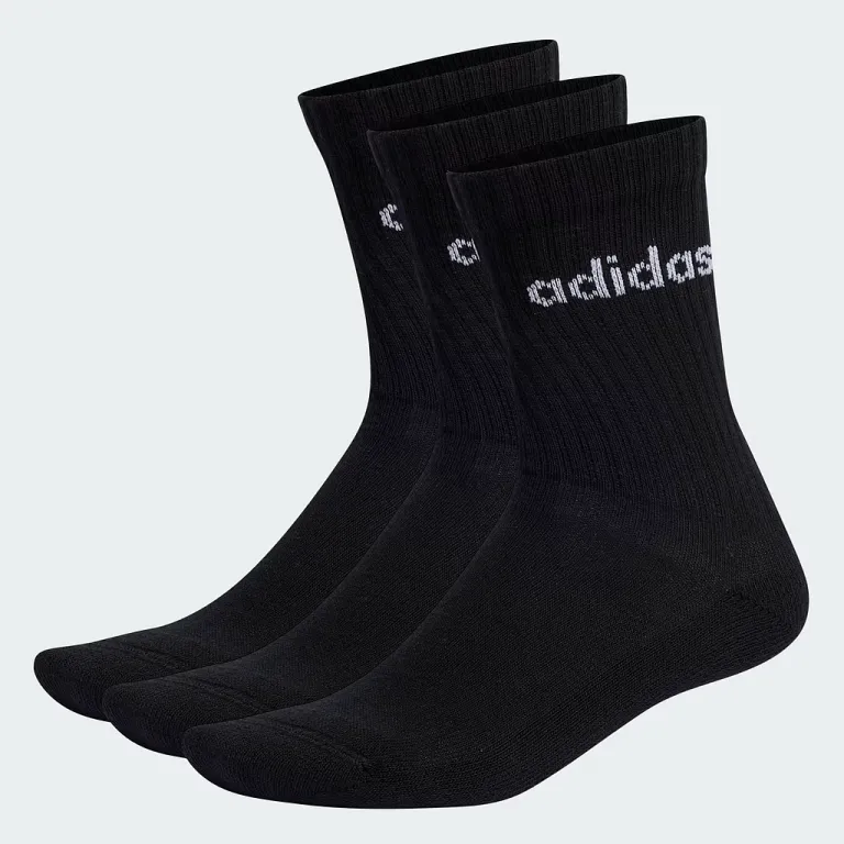 3 Pack Calcetines Acolchados Linear Crew Negro Adidas