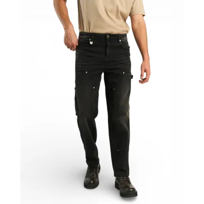 Jeans Hombre Relaxed Carpinter Black Oil Ring Ellus