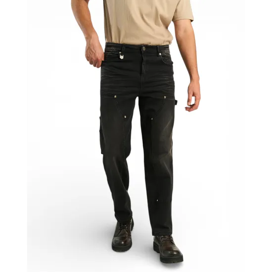 Jeans Hombre Relaxed Carpinter Black Oil Ring Ellus