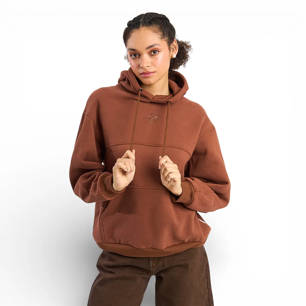 Polerón Mujer Hoodie Loose Fit Café Il Gioco