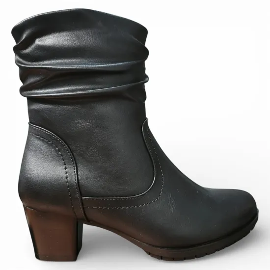 Botín Mujer Isabella Negro Clásico Bonny Franco