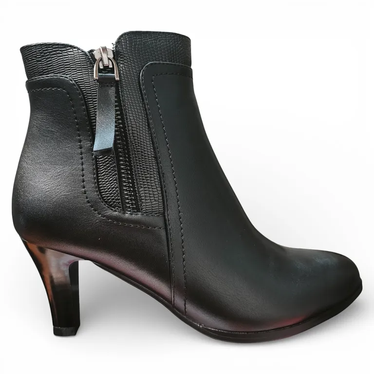 Botín Mujer Aurora Negro Elegante Bonny Franco