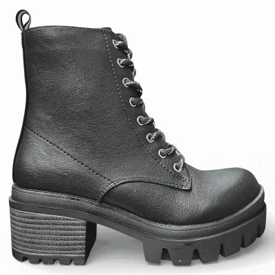 Botín Mujer Urban Chunky Noir Plataforma Bonny Franco