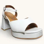 Sandalia Mujer Bianca Platform Blanco New Walk