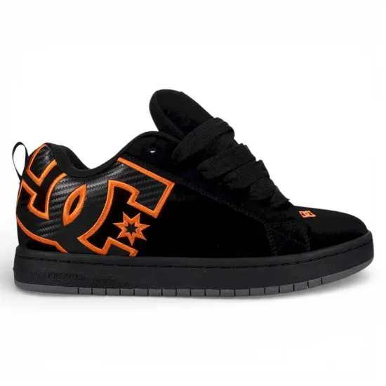 Zapatilla Hombre Court Graffik Black Orange DC