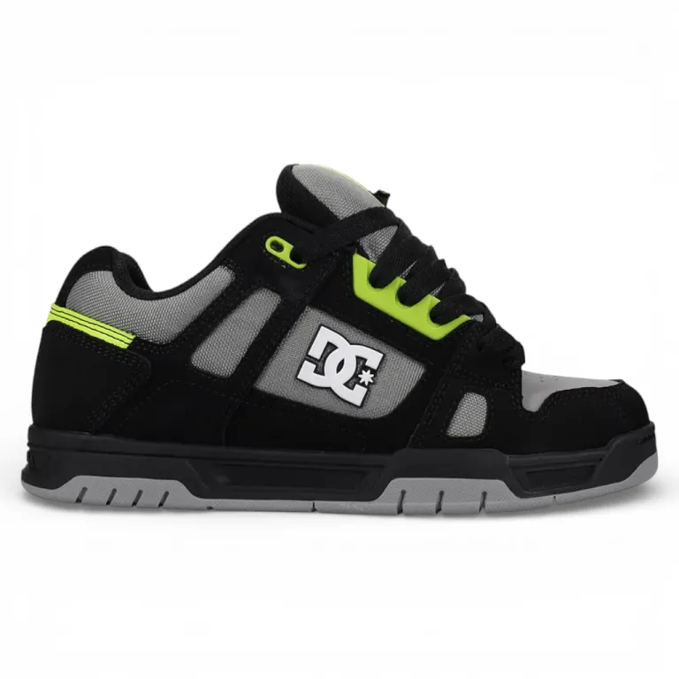 Zapatilla Hombre Stag Black/Grey Lime DC