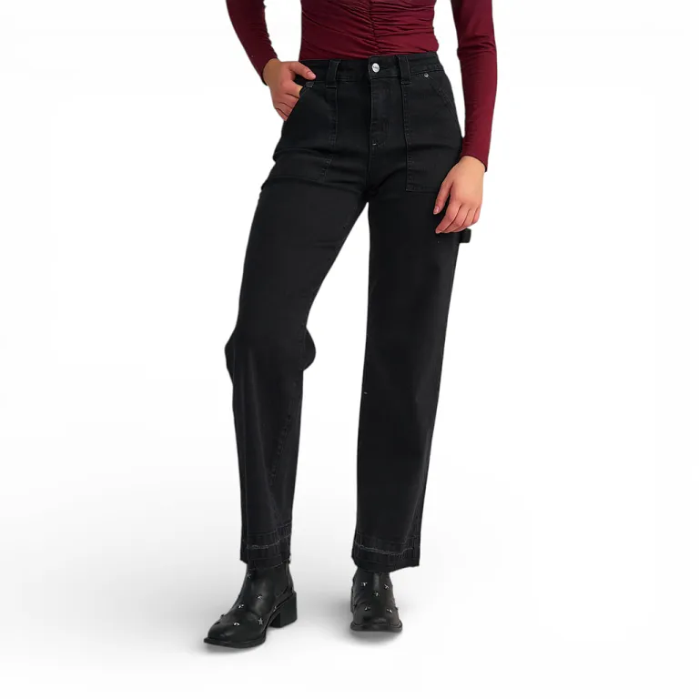 Jeans Mujer Carpenter Black  Basta Destroyed Il Gioco