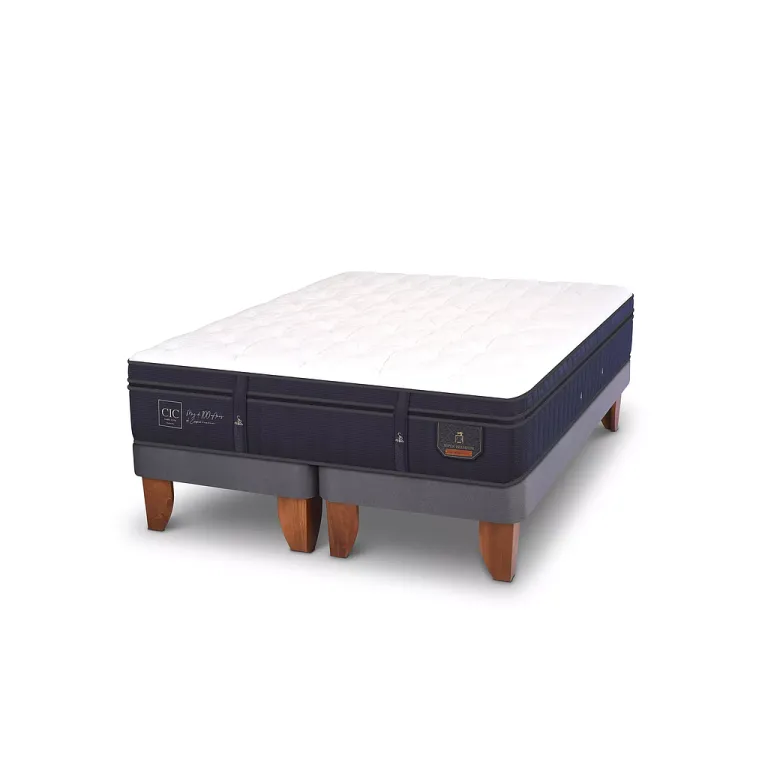 Cama Europea Super Premium 2 Plazas Base Dividida