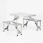 Mesa De Aluminio Plegable Dyne 4 Personas Camping Doite