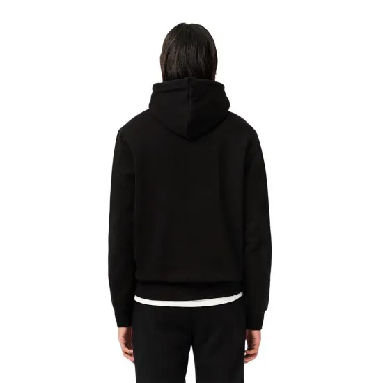 Polerón Hombre Hoodie Canguro Negro Lacoste - Imagen 2