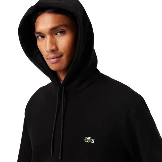 Polerón Hombre Hoodie Canguro Negro Lacoste - Imagen 3