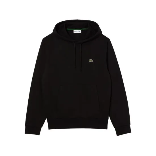 Polerón Hombre Hoodie Canguro Negro Lacoste - Imagen 4