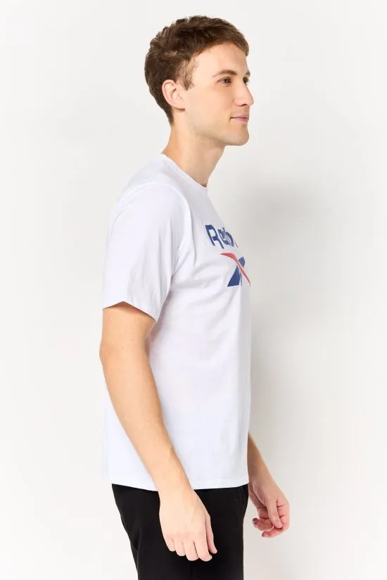 Polera Deportiva Hombre Big Logo Blanca Reebok - Imagen 2