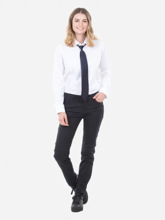 Camisa Escolar Mujer Clarity Blanco Maui - Imagen 4