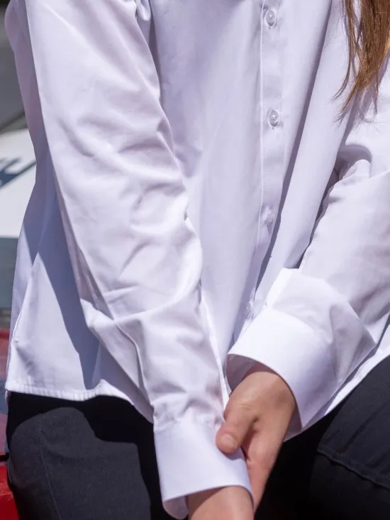 Camisa Escolar Niña Blanco Lumine Maui - Imagen 4