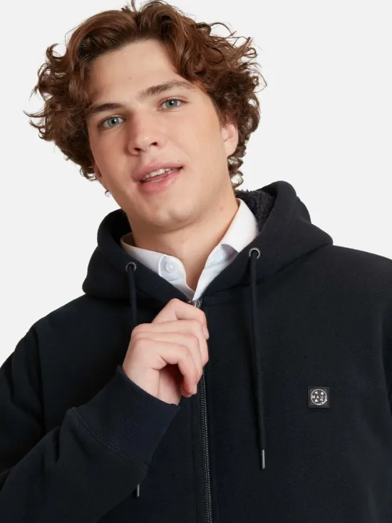 Poleron Escolar Micropolar Glacier Navy Maui - Imagen 5