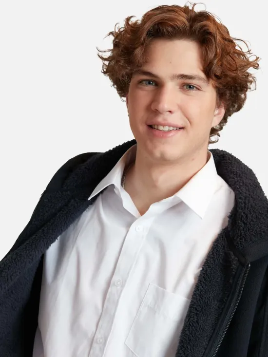 Poleron Escolar Micropolar Glacier Navy Maui - Imagen 6