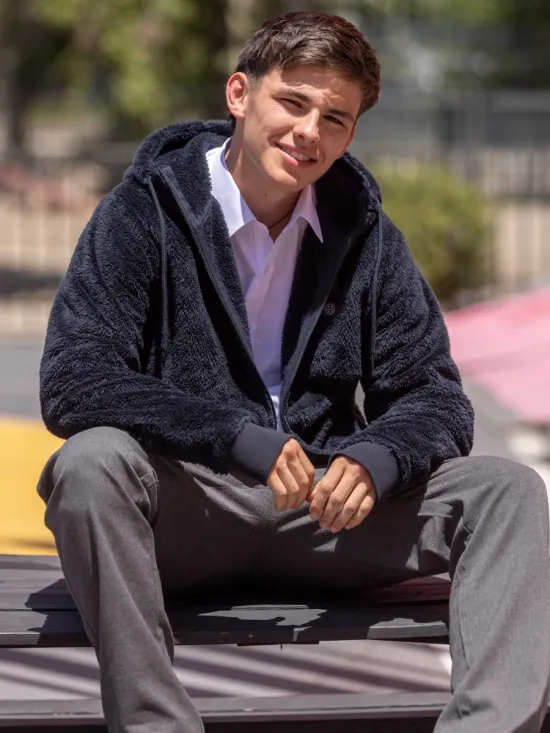 Poleron Escolar Chiporro Nordic Azul Maui - Imagen 5