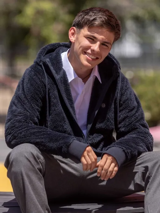 Poleron Escolar Chiporro Nordic Azul Maui - Imagen 7