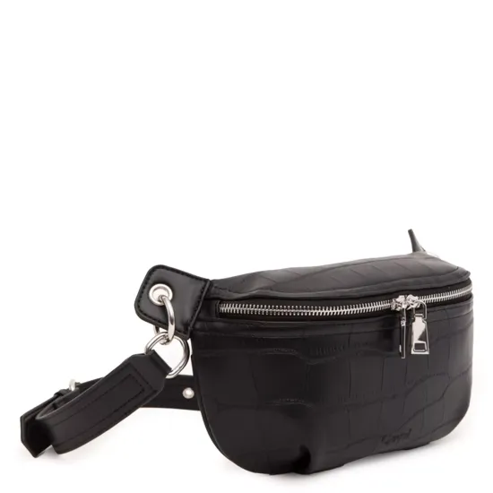 Banano Cartera Mujer Negro Tipo Belt Bag Gacel - Imagen 3