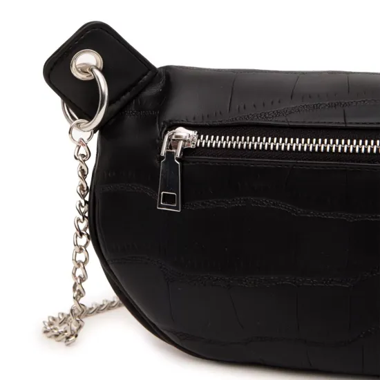 Banano Cartera Mujer Negro Tipo Belt Bag Gacel - Imagen 4