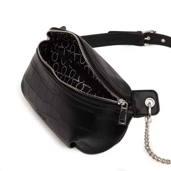 Banano Cartera Mujer Negro Tipo Belt Bag Gacel - Imagen 5