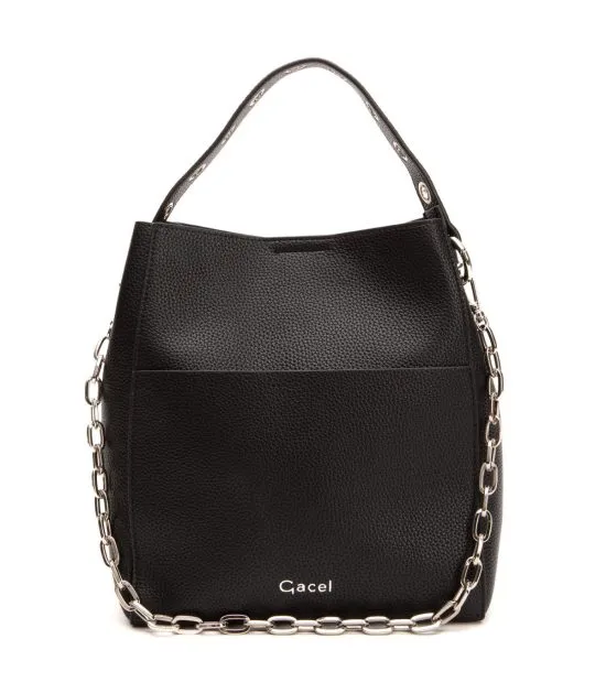 Cartera Graneado Negro CAR3504 Gacel - Imagen 2