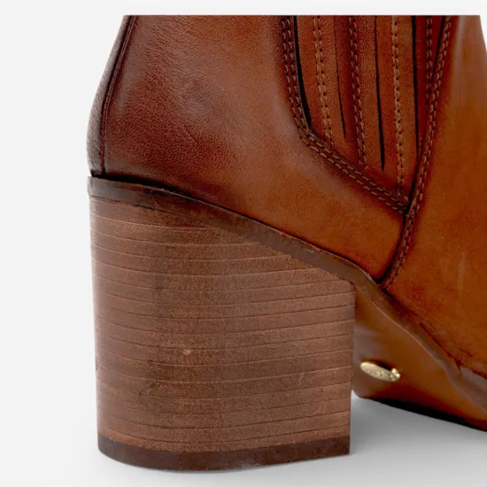 Botin Mujer Tostado Envejecido Bruna Gacel - Imagen 3