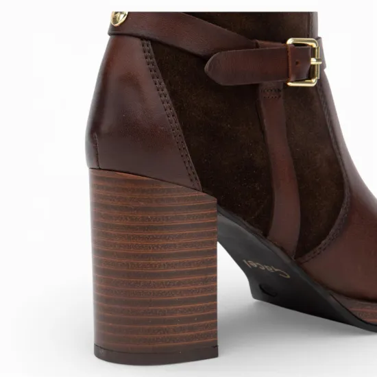 Botin Mujer Napa Chocolate Juana Gacel - Imagen 5
