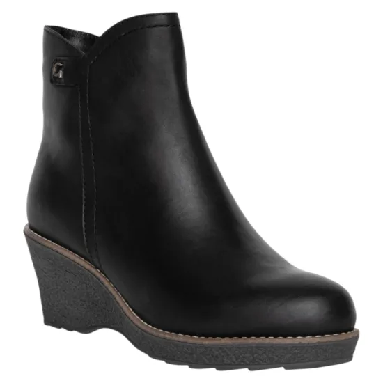 Botin Mujer Napa Negro Leda Gacel - Imagen 2
