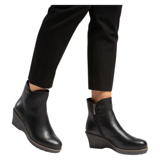 Botin Mujer Napa Negro Leda Gacel - Imagen 4