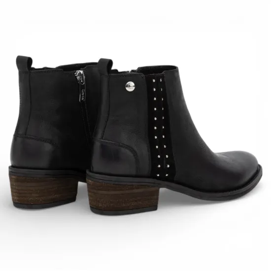 Botin Mujer Negro Envejecido Gina Gacel - Imagen 2