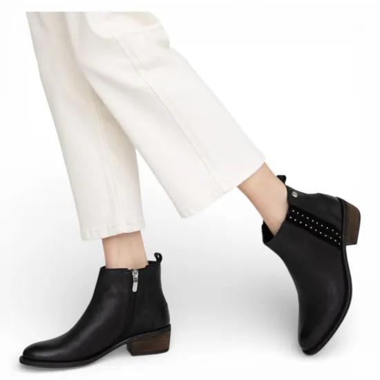 Botin Mujer Negro Envejecido Gina Gacel - Imagen 4