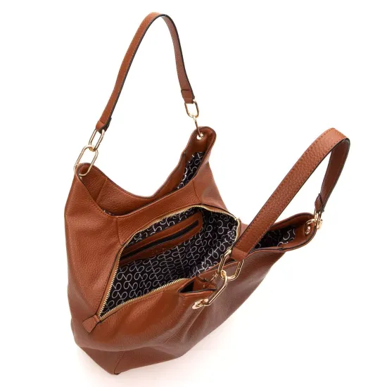 Cartera Dos Asas Grande Gacel Tostado Car3467 - Imagen 2