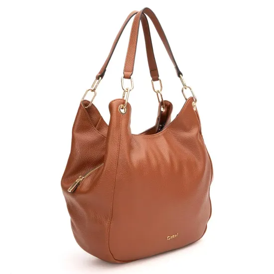 Cartera Dos Asas Grande Gacel Tostado Car3467 - Imagen 4