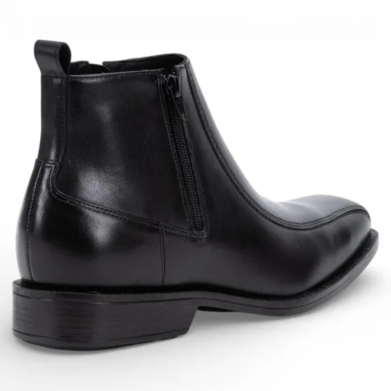 Botin Hombre Anilina Claveland Negro Guante - Imagen 5