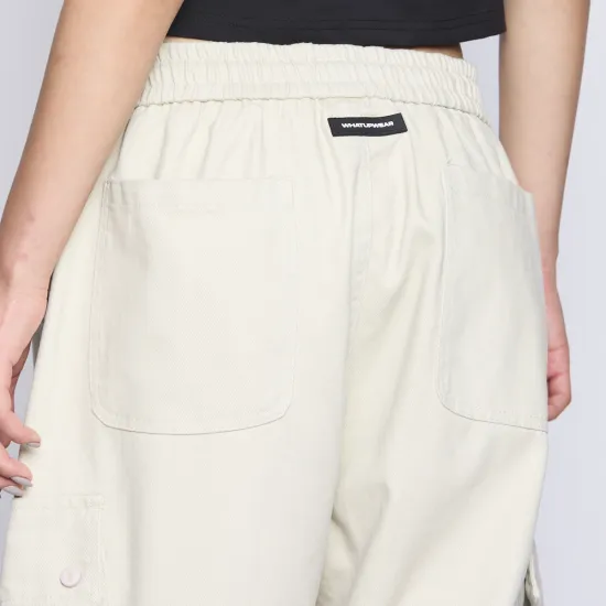 Pantalón Cargo Hombre Beige Bolsillos Laterales Whatup - Imagen 5