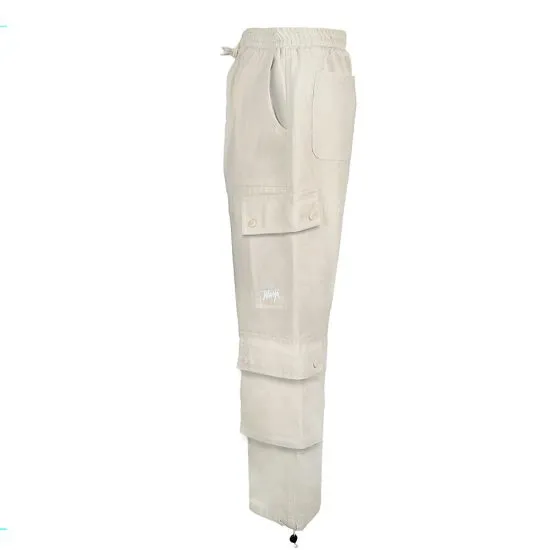 Pantalón Cargo Hombre Beige Bolsillos Laterales Whatup - Imagen 6