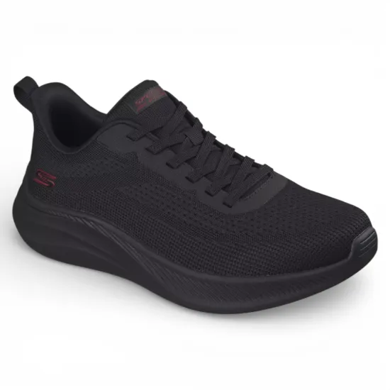 Zapatilla Hombre Urbana Flex Moda Negra Skechers Bobs - Imagen 3
