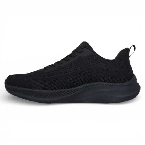 Zapatilla Hombre Urbana Flex Moda Negra Skechers Bobs - Imagen 4