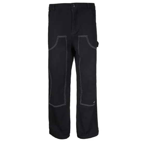 Pantalón Hombre Urbano Negro Costuras Contrastadas Whatup - Imagen 2