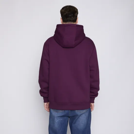 Polerón Hombre Morado Con Capucha Logo Frontal Whatup - Imagen 2