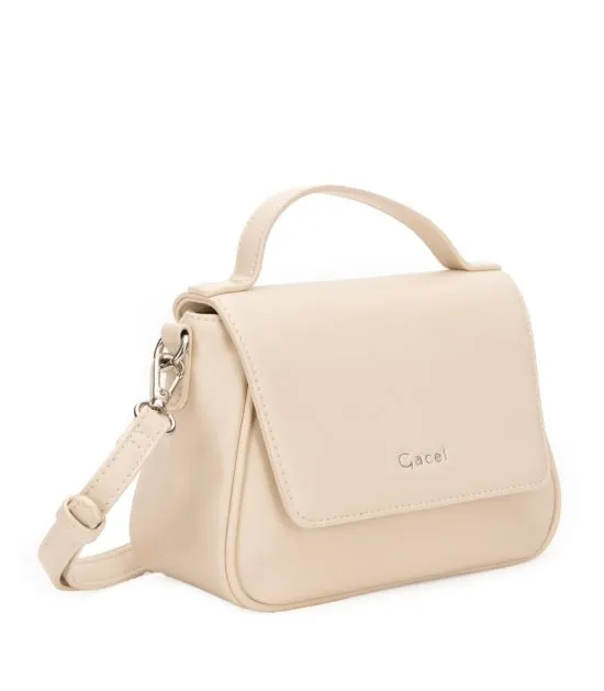 Cartera Sintetico Off White CAR3457 Gacel - Imagen 3