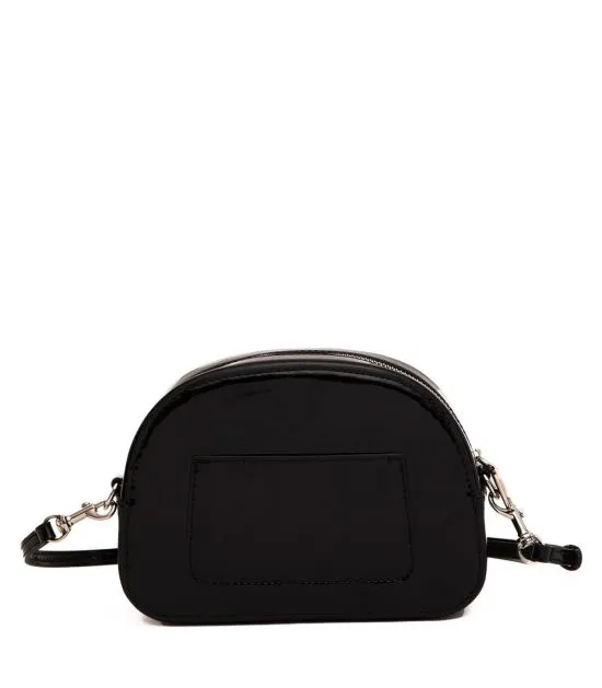 Cartera Bandolera Pequeña Verniz Negro Gacel - Imagen 5