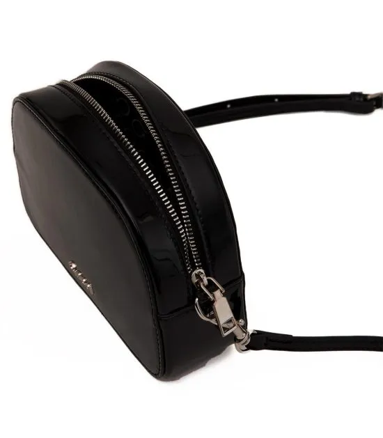 Cartera Bandolera Pequeña Verniz Negro Gacel - Imagen 6