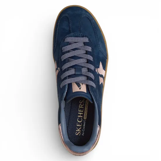 Zapatilla Mujer Academy Hi Elevated Essence Blue Skechers - Imagen 5